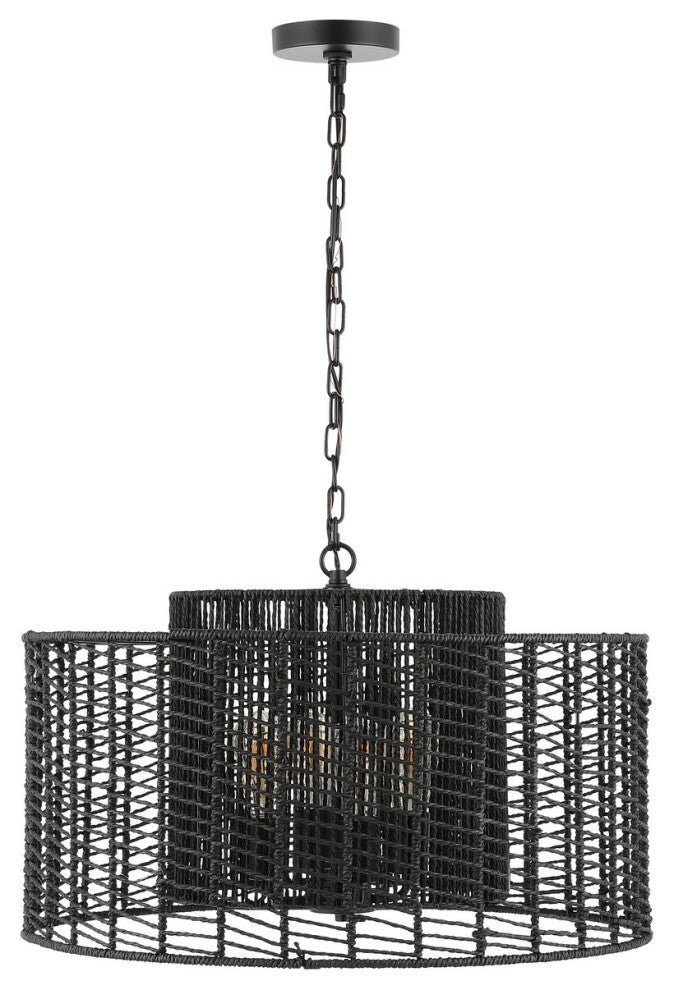 Safavieh Brynora 4 Lt 25" Pendant, Black