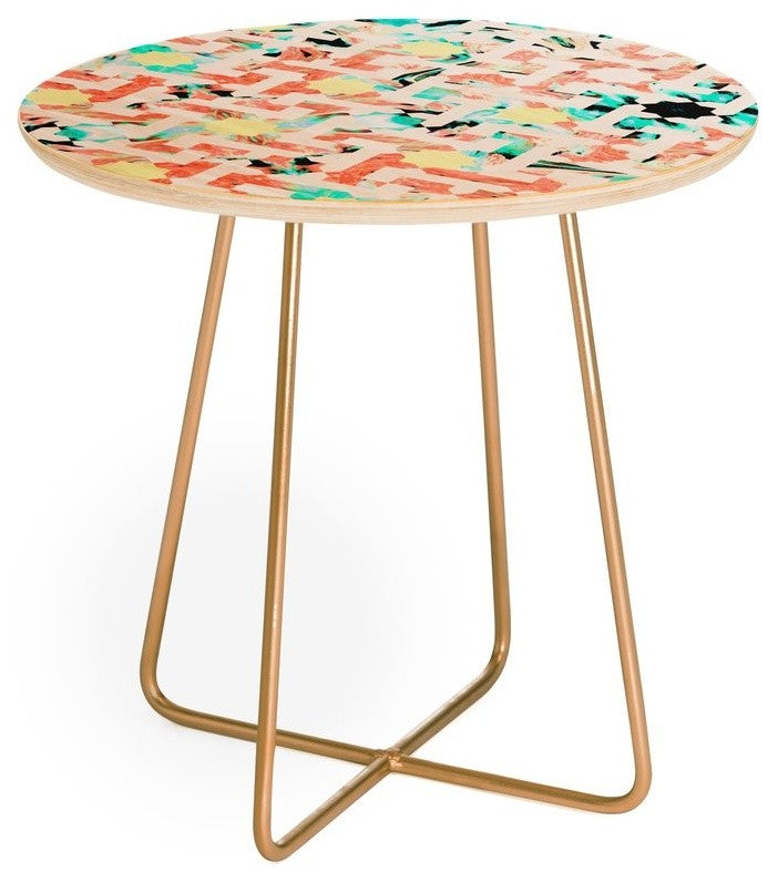 Deny Designs Marta Barragan Camarasa Moroccan Mosaic Round Side Table