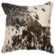 Leather Hair on Hide Pillow, 16x16