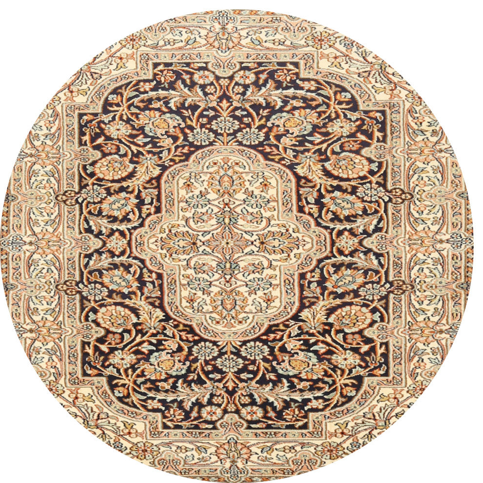Ahgly Company Indoor Round Traditional Area Rugs, 4' Round