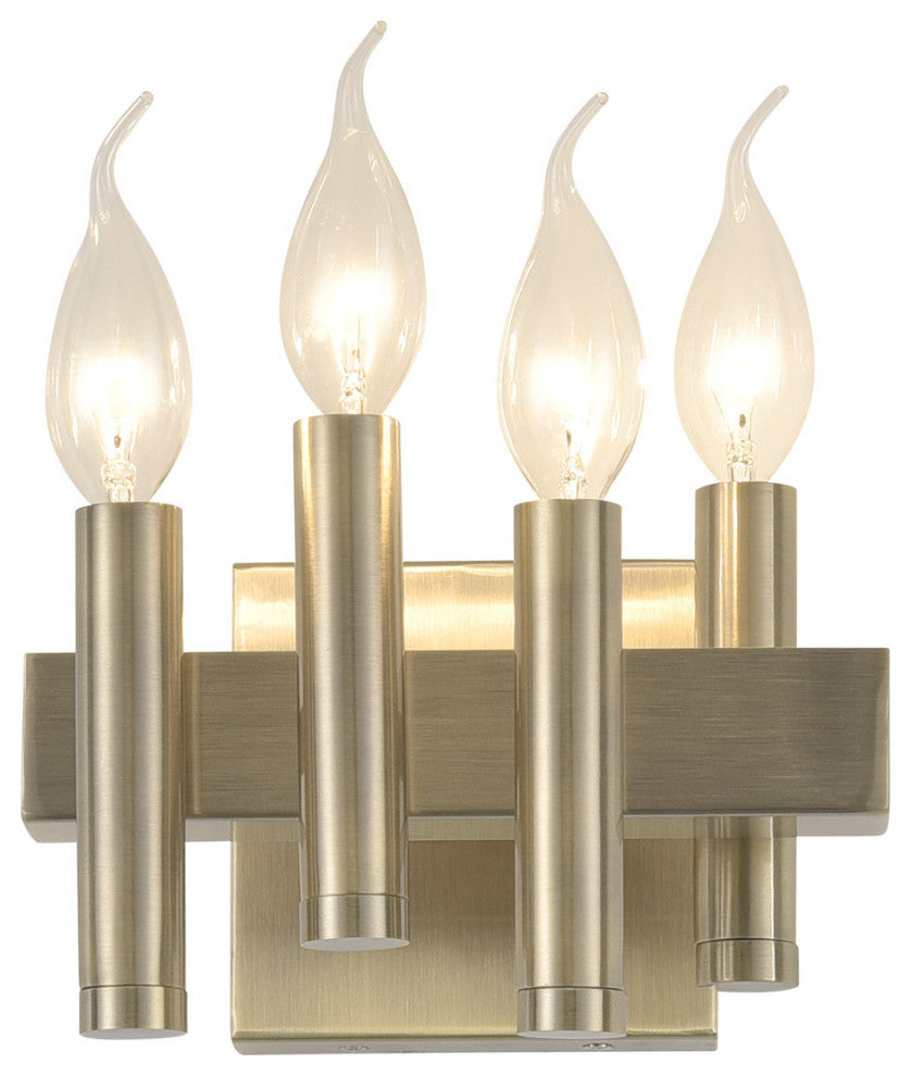 .-     Collette 4-Lt Bath Left- Brushed Brass