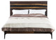 Prana Seared Oak Bed With Cast Iron Legs, King