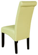 Milan Faux Leather Blue Dining Chairs, Set of 2, Wax Green