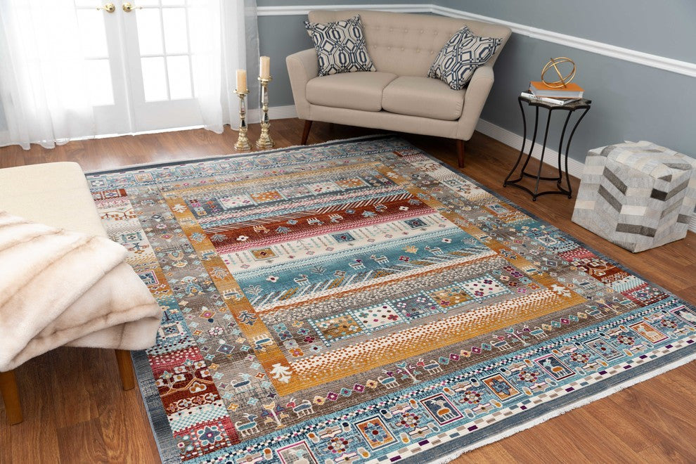 Noori Rug Latif Leslee Blue/Brown Rug