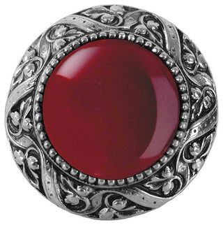 Victorian Jewel Knob Antique Brass, Blue Sodalite Natural Stone, Brite Nickel, R