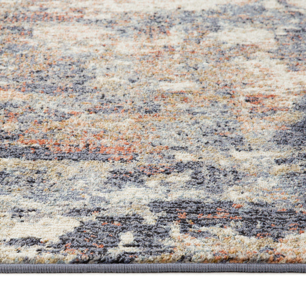 Jordan Cary Runner, Blue, 2'7" x 10", Abstract