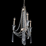 Varaluz 270C03 Barcelona 3 Light 17"W Crystal Chandelier - Transcend Silver