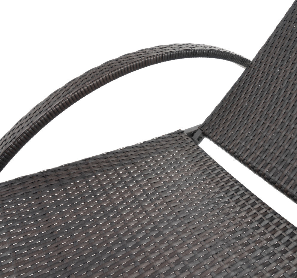 Deco 2 Piece Aluminum Outdoor Patio Chaise Lounges Chair, Trellis Blue