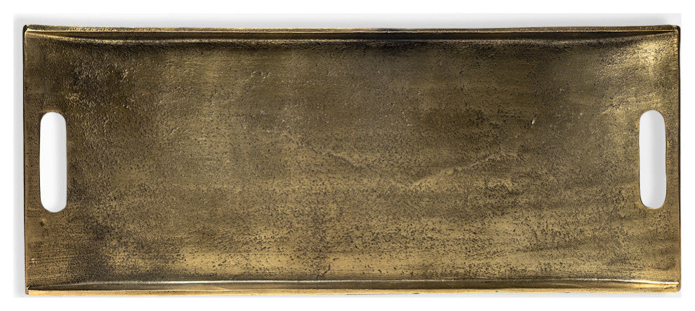Drey 24Lx10W Gold Rectangular Tray