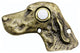 Dog Head Door Bell, Antique Brass