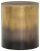 Cameron End Table-Ombre Antique Brass