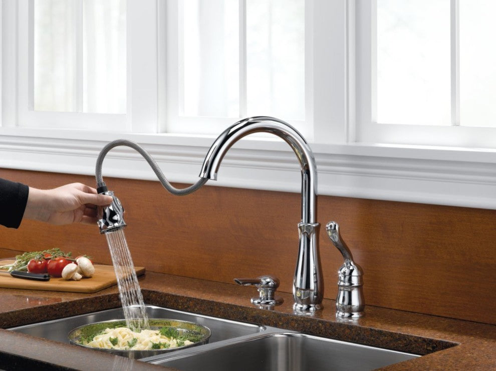 Delta Soap Dispenser, Polished Chrome