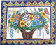 Basket Of Flowers Clay Talavera Tile Mural
