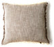 HomeRoots Set of 2 Stone Soft Chambray Accent Pillows