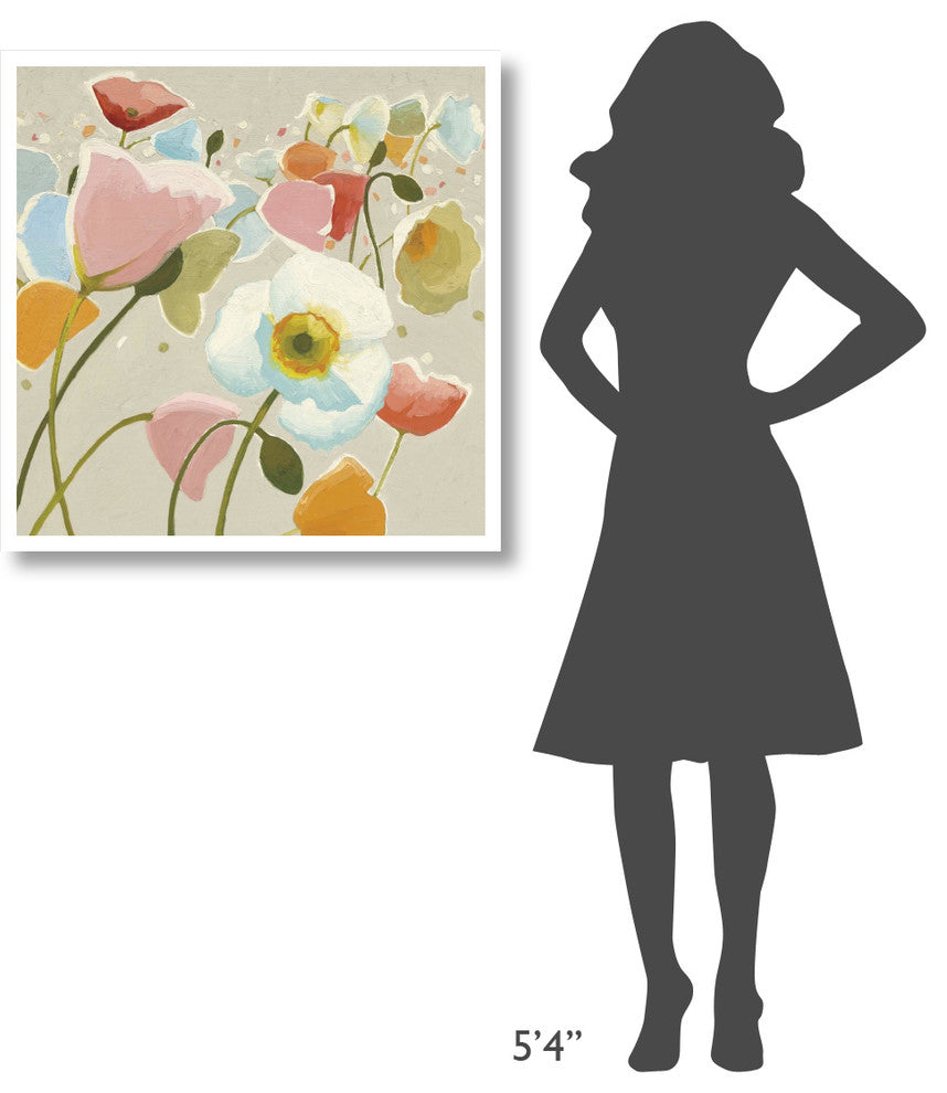 "Backlit Confetti v2" Digital Paper Print by Shirley Novak, 32"x32"