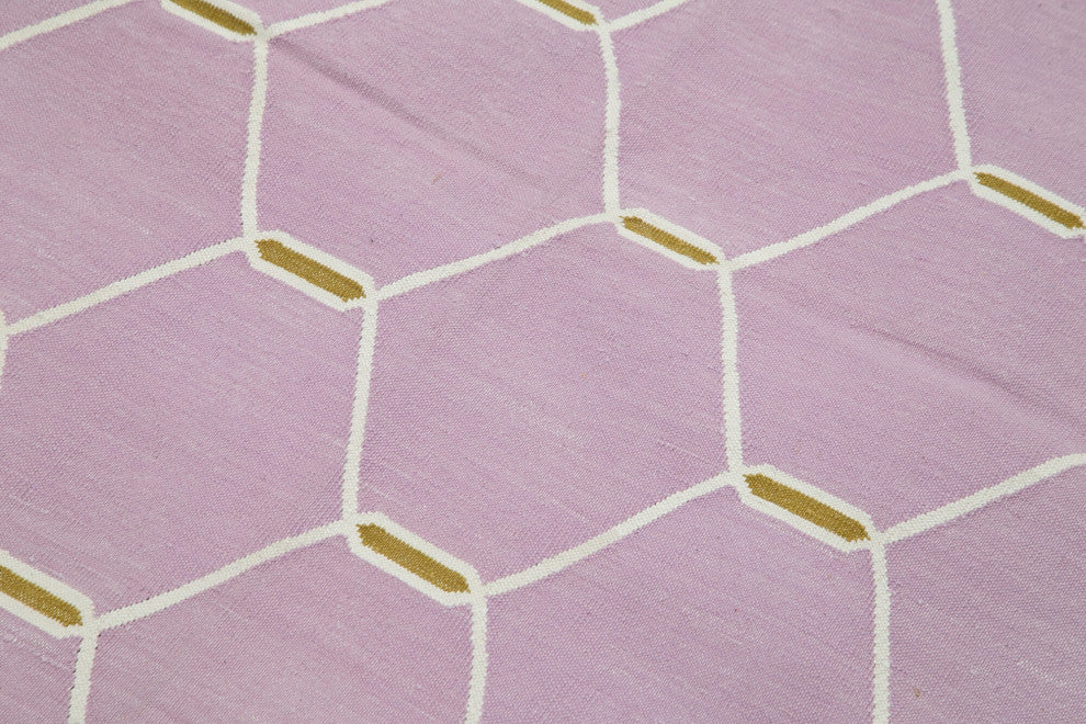 Rug N Carpet - Handmade Wool 5' 8'' x 3' 7'' Flatweave Dhurrie Kilim Rug