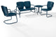 Ridgeland 4Pc Outdoor Metal Conversation Set