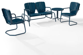 Ridgeland 4Pc Outdoor Metal Conversation Set