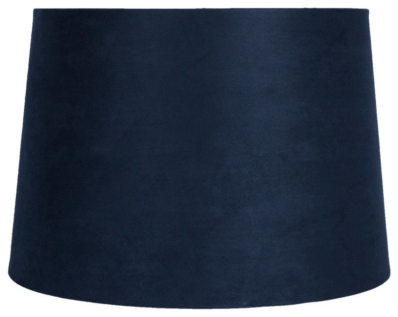12" Suede Hardback Lamp Shade, Navy