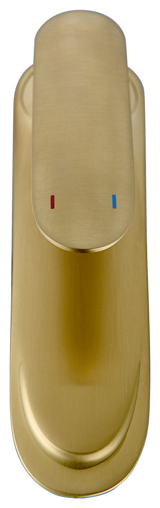 Brianna 7" Single Hole Bathroom Sink Faucet, Brushed Gold