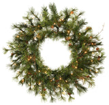 Vickerman 60" Mixed Country Wreath, 300 Warm White LED