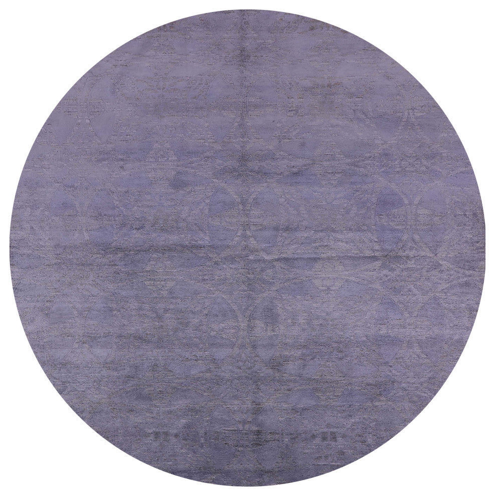 Ahgly Company Indoor Round Mid-Century Modern Area Rugs, 6' Round