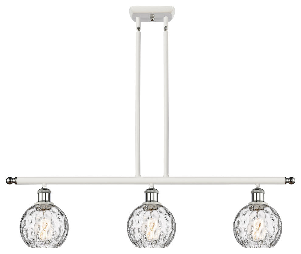 Innovations 516-3I-WPC-G1215-6 3 Light Island Light, White, Polished Chrome