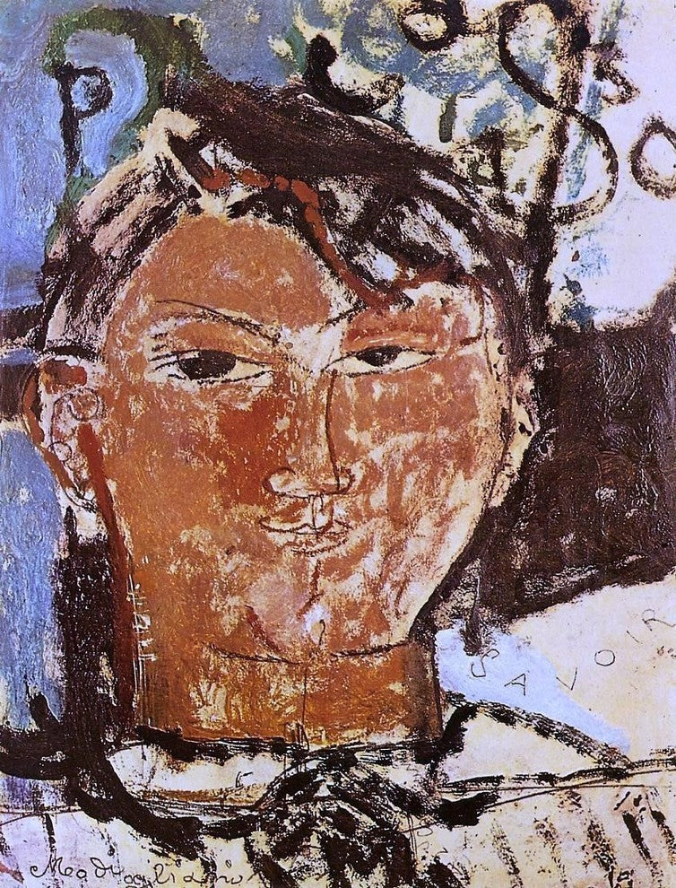 Amedeo Modigliani Portrait of Pablo Picasso, 21"x28" Wall Decal