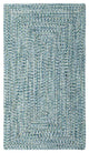 Sea Pottery Concentric Braided Rectangle Rug, Blue, 2''3"x9'' Runner
