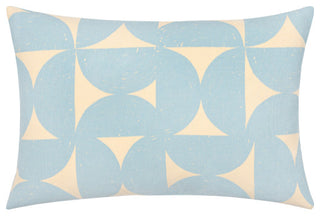 Surya Natur Pillow Shell With Down Insert 13"H X 20"W - Light Blue