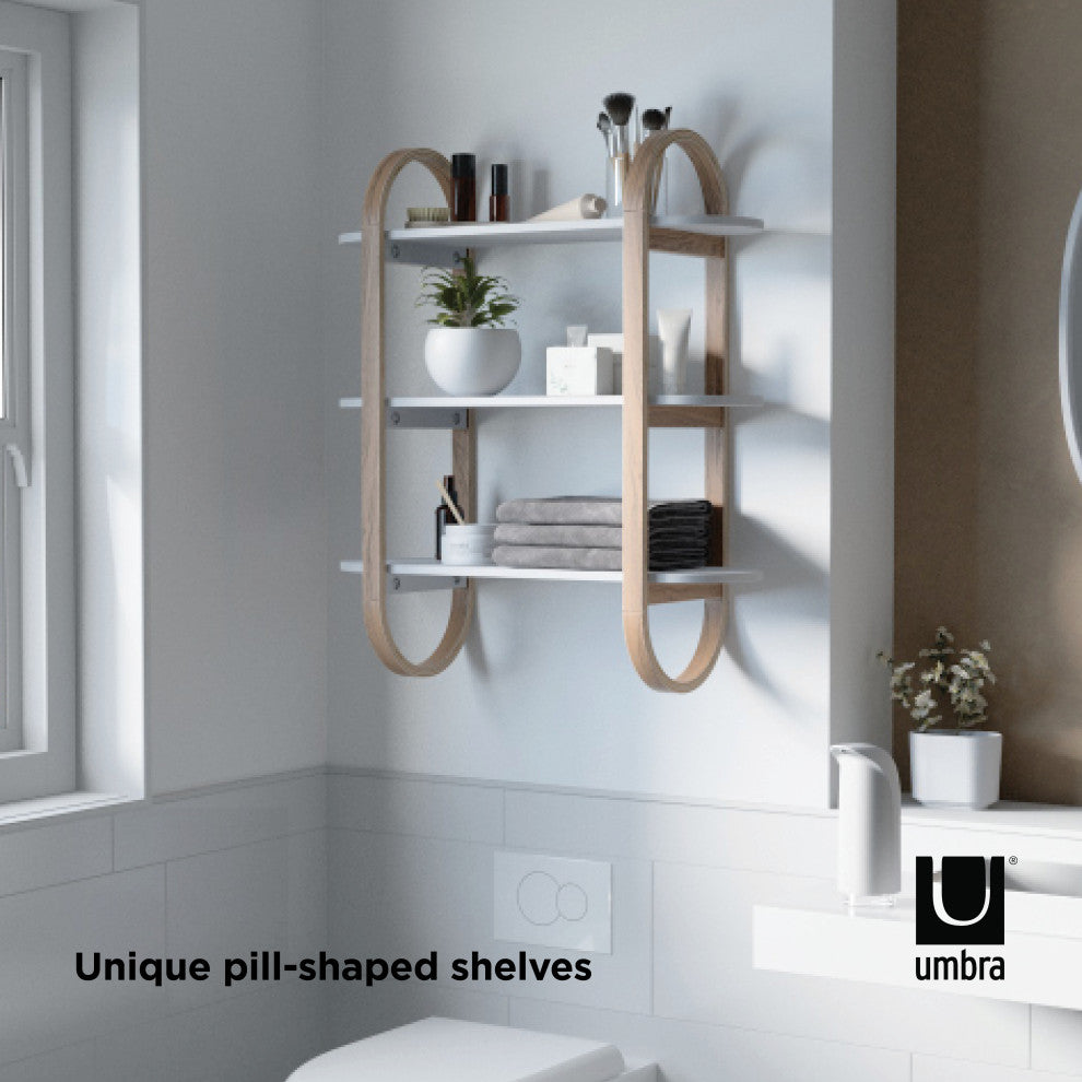 Umbra Bellwood Wall Shelf White/Natural