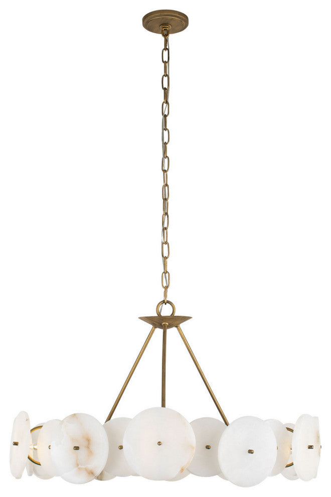 Cosmos 6-Light Chandelier, Havana Gold