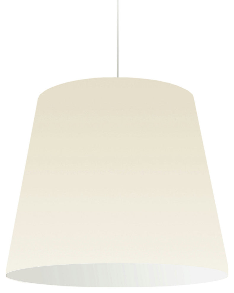 1 Light Oversized Drum Pendant Large Cream Shade