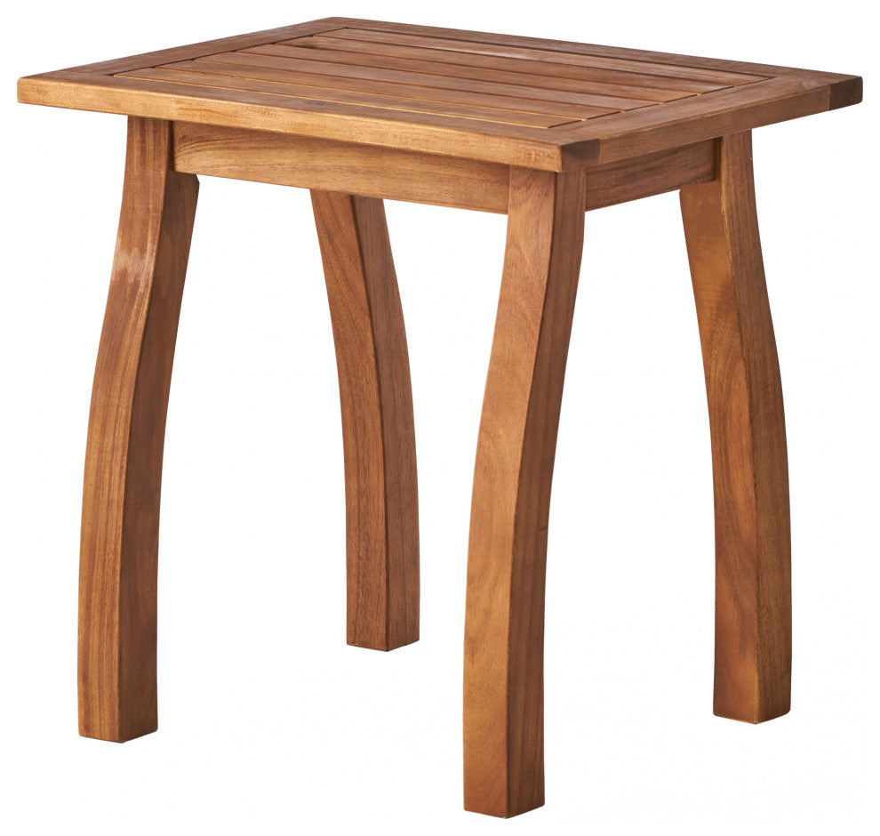 GDF Studio Sadie Acacia Accent Table, Teak