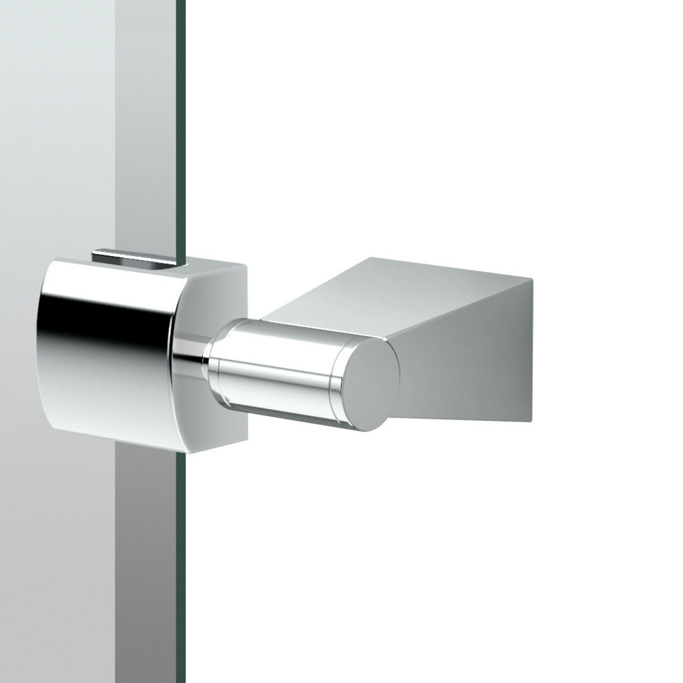 Bleu 31.5" Frameless Rectangle Mirror, Chrome