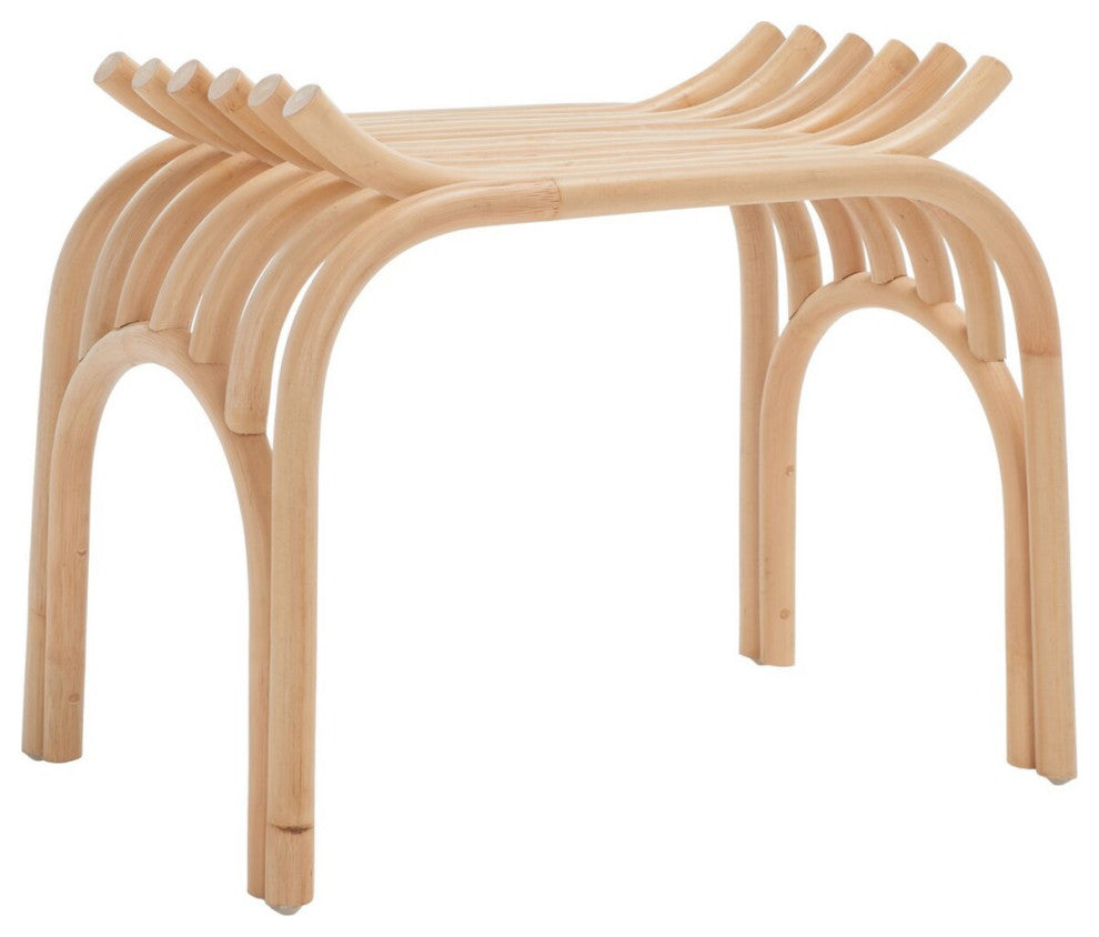 Safavieh Strix Curved Rattan Stool