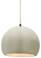 Radiance Small Globe 1-Pendant, White Crackle/Matte Black/Beige Twisted, LED