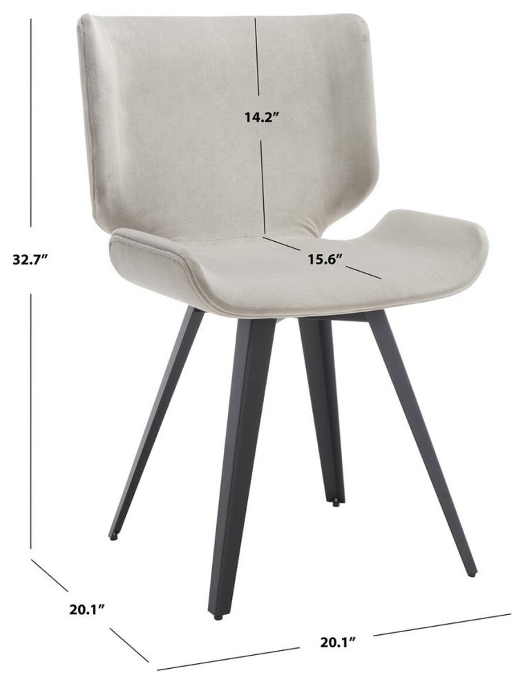 Safavieh Couture Matty Scandinavian Dining Chair, Grey