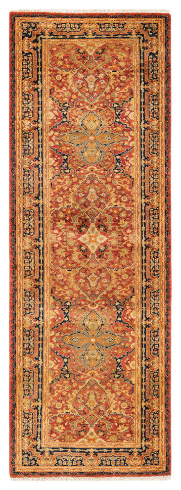 Mogul, One-of-a-Kind Hand-Knotted Area Rug Orange, 2' 8" x 8' 0"