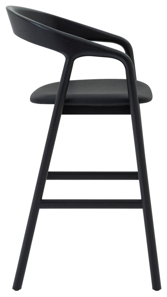 Apache Black Oak Wood and Faux Leather
