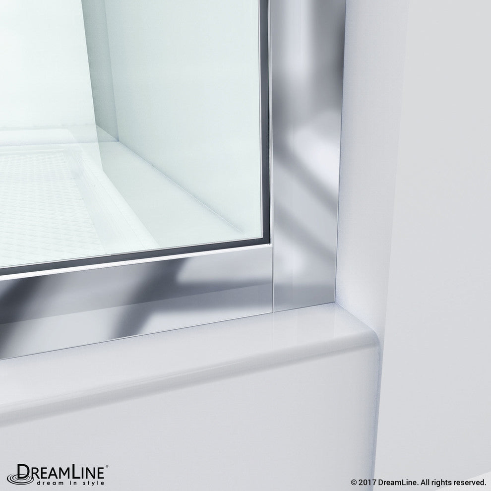 DreamLine Linea Frameless Sliding Shower Door Open Entry Design, SHDR-3230721-01