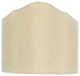 Eggshell 6" Wall Sconce Clip-On Shield Lamp Shade With Scalloped Design