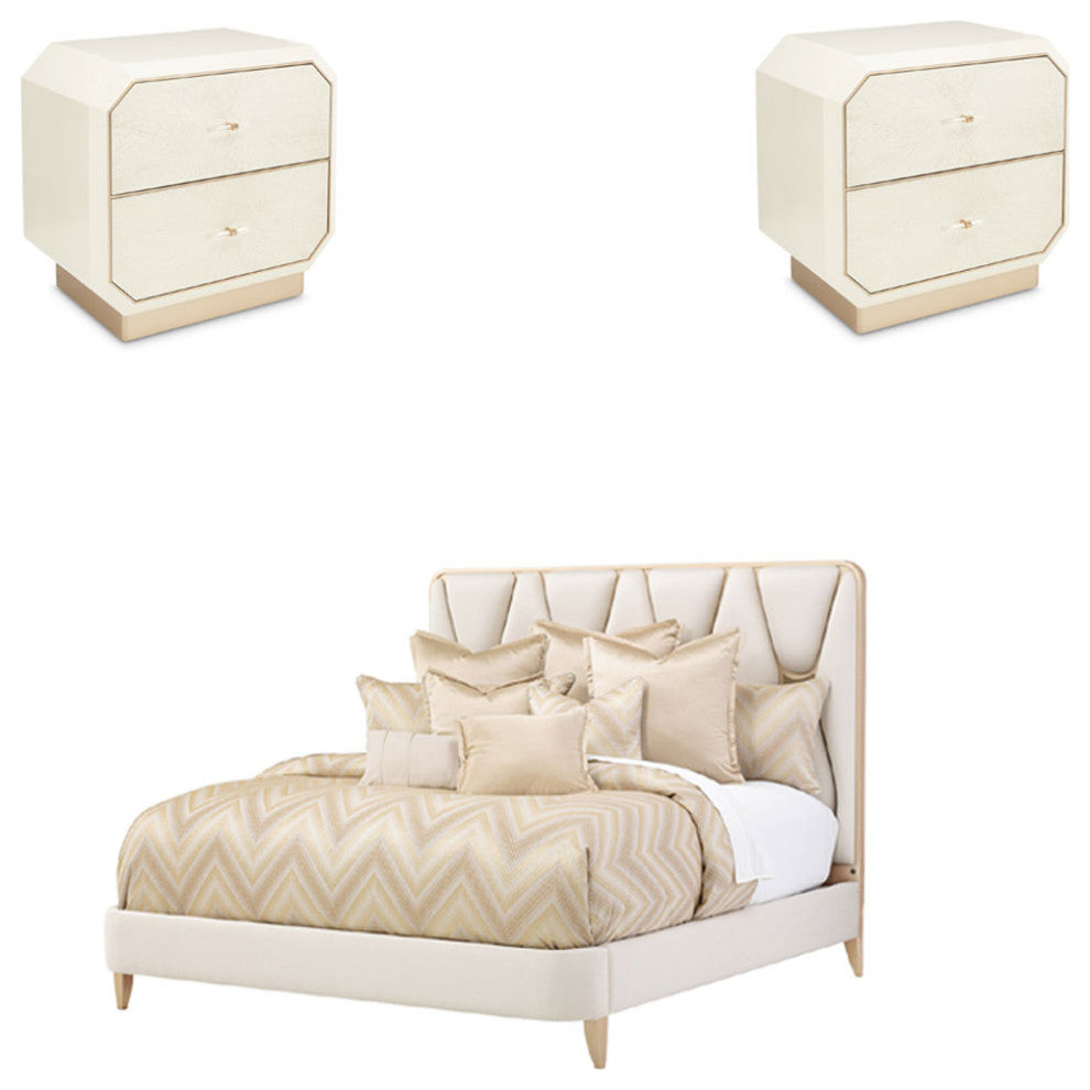 AICO Furniture La Rachelle 3 Piece King Bedroom Set