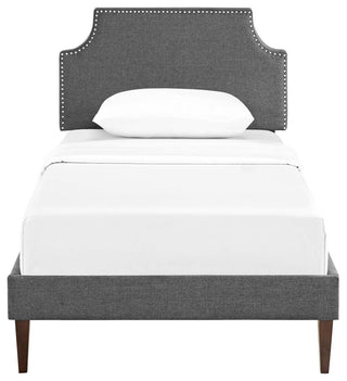 Corene Twin Platform Bed with Squared Tapered Legs