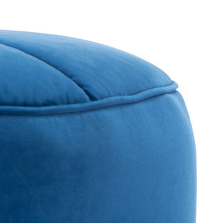 Safavieh Amais Round Ottoman, Navy