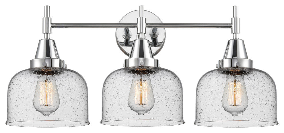 INNOVATIONS LIGHTING 447-3W-PC-G74-LED Caden 3 Light 26 inch Bath Vanity Light