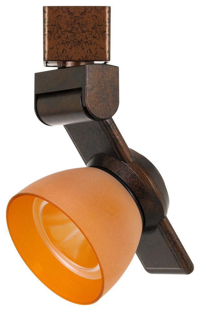 12W LED Track Fixture, Amber Frost