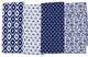 Blue Market Dishtowel, Set of 4