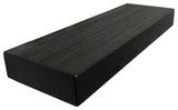 Rustic, Floating Shelf, 2" Thick x 6" Deep, Mountable, Black, 18"