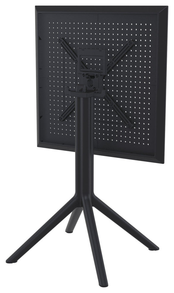 Sky Square Folding Table 24 inch Black